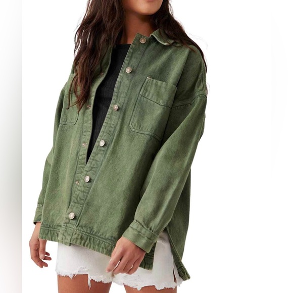 Free People Jackets & Blazers - We The Free Madison City Twill Jacket